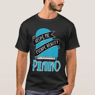 Klavier hilft mir, dem echten Piano für Männer zu  T-Shirt