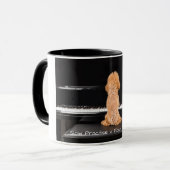 Klavier-Hund Tasse (Vorderseite Links)