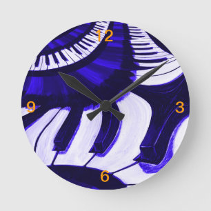Klavier Hwy Runde Wanduhr