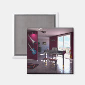 Klavier im Raummagnet Magnet (Vorderseite/Rückseite)