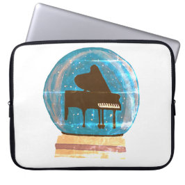 Klavier in einem Schneeglobe Laptopschutzhülle