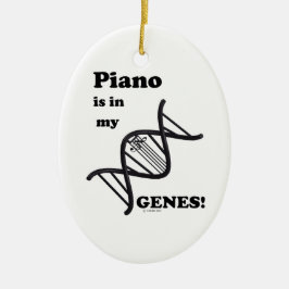 Klavier in meinen Genen Keramikornament