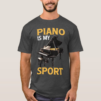 Klavier ist mein Sport lustige Freunde T-Shirt