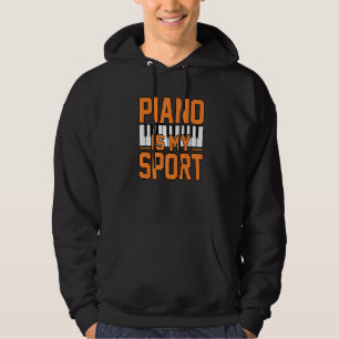 Klavier ist Sport Musik Player Lehrer Musiker Graf Hoodie