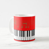 Klavier Kaffeetasse (Vorderseite Links)