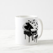 Klavier Kaffeetasse (VorderseiteRechts)