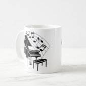 Klavier Kaffeetasse (Vorderseite Links)