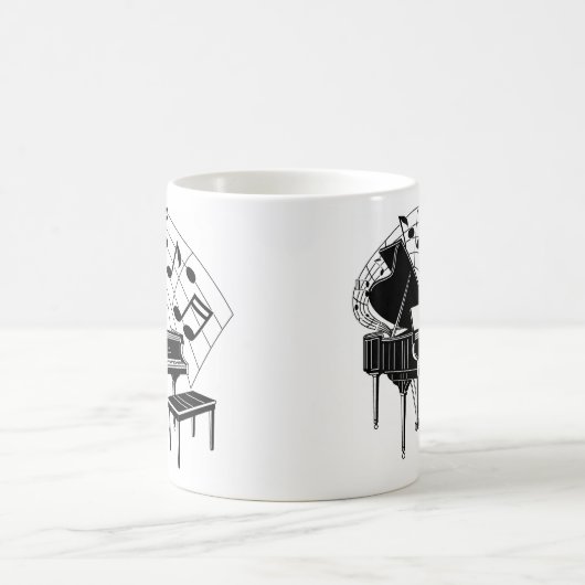 Klavier Kaffeetasse (Mittel)