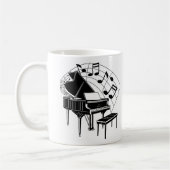 Klavier Kaffeetasse (Links)