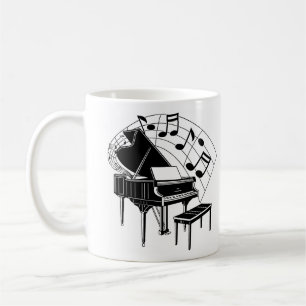 Klavier Kaffeetasse