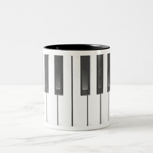 Klavier-Kaffeetasse Zweifarbige Tasse (Mittel)