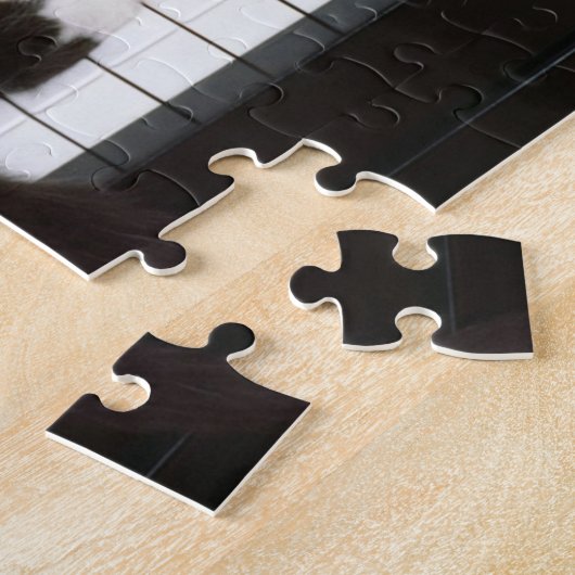 Klavier-Kätzchen-Puzzlespiel Puzzle (Seite)