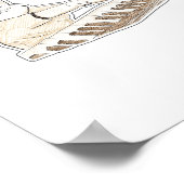 Klavier Katze Poster (Ecke)