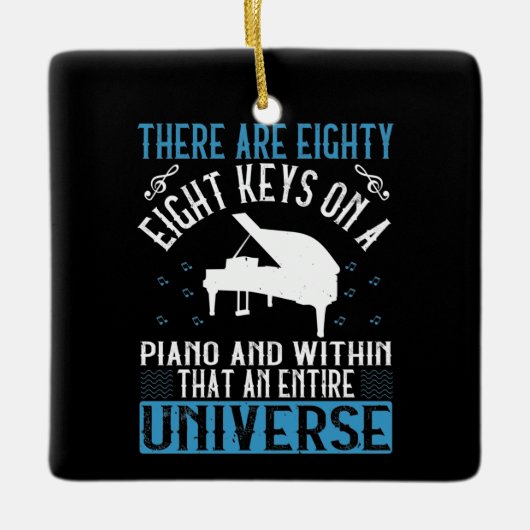 Klavier - keramikornament (Vorderseite)