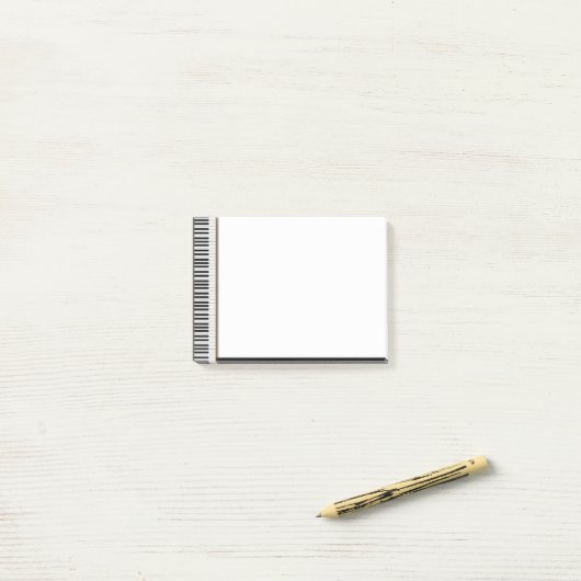 Klavier Keyboard Musician Music Post-it Klebezettel (Auf Schreibtisch)