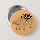 Klavier, klassische Musik, Button (Vorne & Hinten)