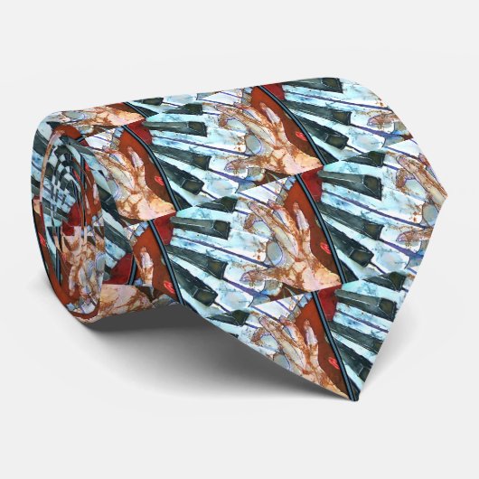 KLAVIER-KRAWATTE KRAWATTE (Gerollt)