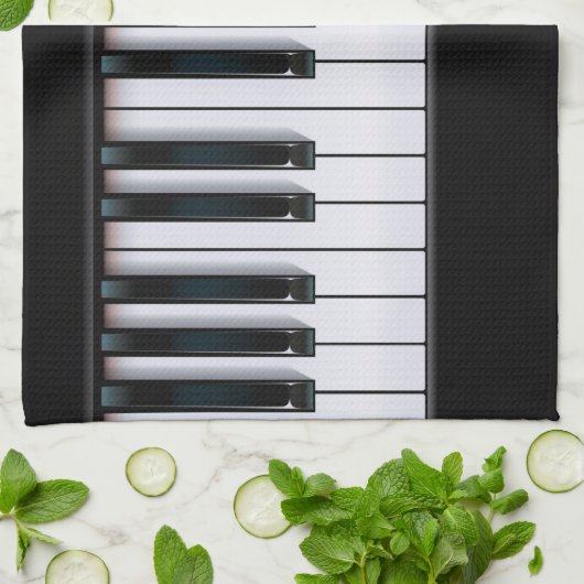 Klavier Küchentuch (Gefaltet)