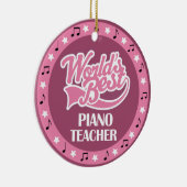 Klavier-Lehrer-Geschenk für sie Keramik Ornament (Rechts)