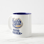 Klavier-Lehrer-Geschenk Zweifarbige Tasse (Vorderseite Links)
