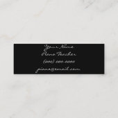 Klavier-Lehrer Mini Visitenkarte (Rückseite)