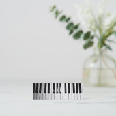 Klavier-Lehrer Mini Visitenkarte (Stehend Vorderseite)