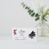 Klavier-Lehrer oder Verkaufs-Flügel Visitenkarte (Stehend Vorderseite)