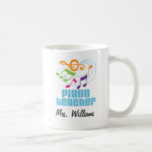 Klavier-Lehrer-personalisiertes Musik-Geschenk Kaffeetasse