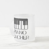 Klavier-Lehrer-Tastatur-Musik Mattglastasse (Vorderseite Links)