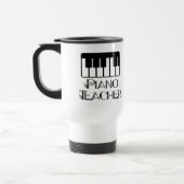 Klavier-Lehrer-Tastatur-Musik Reisebecher (Links)