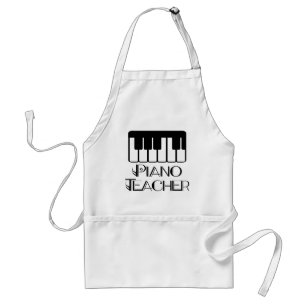 Klavier-Lehrer-Tastatur-Musik Schürze