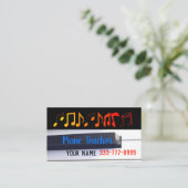 Klavier-Lehrer Visitenkarte (Stehend Vorderseite)