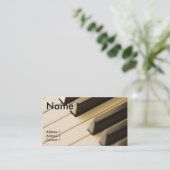 KLAVIER-LEHRER-VISITENKARTE TERMINKARTE (Stehend Vorderseite)