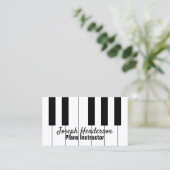 Klavier-Lehrer-Visitenkarte Visitenkarte (Stehend Vorderseite)