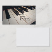 Klavier-Lehrer-Visitenkarten Visitenkarte (Vorne/Hinten)