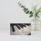 Klavier-Lehrer-Visitenkarten Visitenkarte (Stehend Vorderseite)