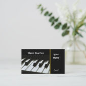 KLAVIER-LEHRER-VISITENKARTEN VISITENKARTE (Stehend Vorderseite)