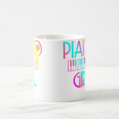 Klavier Mädchen Kaffeetasse (Mittel)