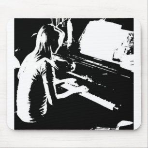 Klavier-Mädchen Mousepad