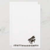 Klavier merkt Briefpapier (Vorne/Hinten)