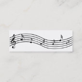 Klavier Mini Visitenkarte (Rückseite)