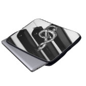 Klavier mit GClef Laptopschutzhülle (Vorne Knopf)
