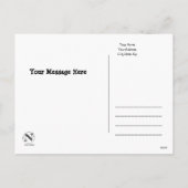 Klavier mit Keys klebrig Feiertagspostkarte (Rückseite)