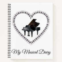 Klavier-Musical-Diary-Notebook