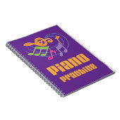 Klavier-Musik-bunte Praxis-Notizbuch-Zeitschrift Notizblock (Rechte Seite)