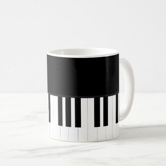 KLAVIER-MUSIK KAFFEETASSE (VorderseiteRechts)