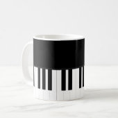 KLAVIER-MUSIK KAFFEETASSE (Vorderseite Links)