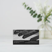 Klavier-Musik-Lehrer-Klassiker mit Sozialmedien Visitenkarte (Stehend Vorderseite)