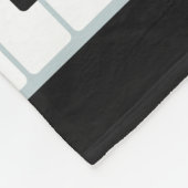 Klavier-Musik-Name-Fleecedecken Fleecedecke (Ecke)