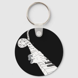Klavier-Musik Schlüsselanhänger